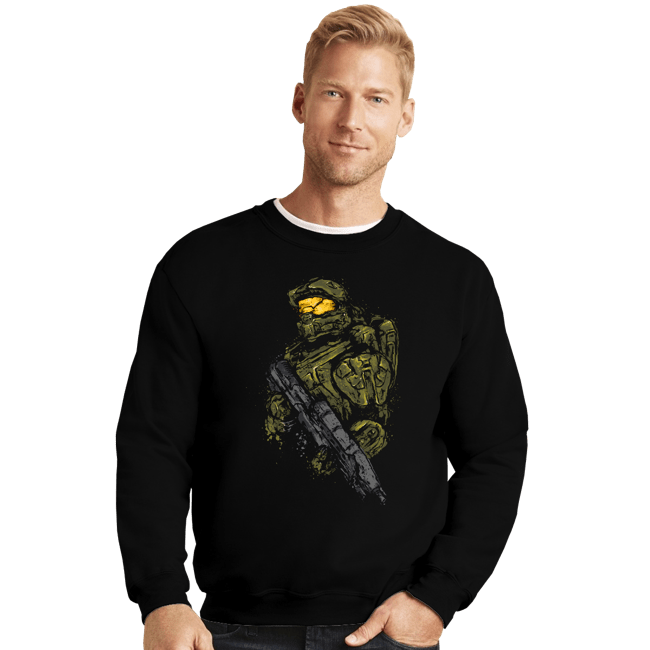Shirts Crewneck Sweater, Unisex / Small / Black Master Chief