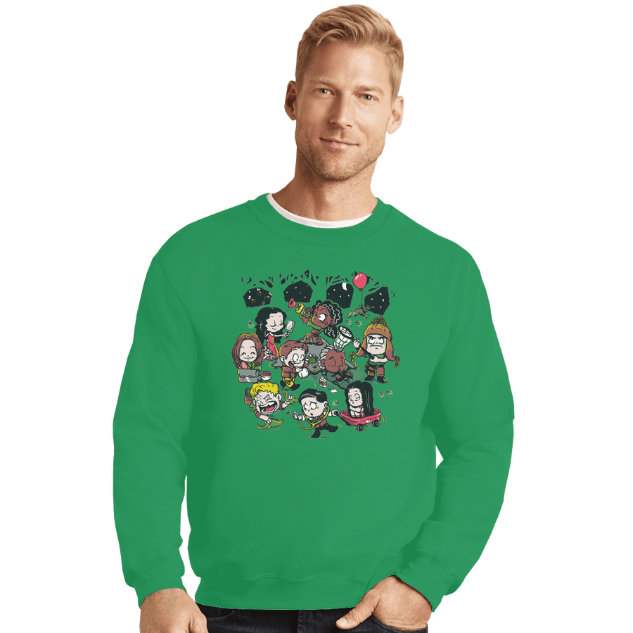 Shirts Crewneck Sweater, Unisex / Small / Irish Green Fireflys