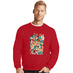 Shirts Crewneck Sweater, Unisex / Small / Red Mouse House Heroes '19