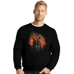 Shirts Crewneck Sweater, Unisex / Small / Black Lord Of Darkness Art