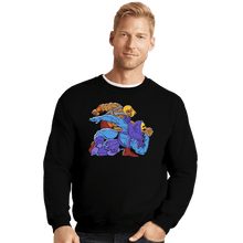 Load image into Gallery viewer, Daily_Deal_Shirts Crewneck Sweater, Unisex / Small / Black The Blond Knight Returns
