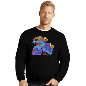 Daily_Deal_Shirts Crewneck Sweater, Unisex / Small / Black The Blond Knight Returns