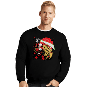Secret_Shirts Crewneck Sweater, Unisex / Small / Black Samurai Zero
