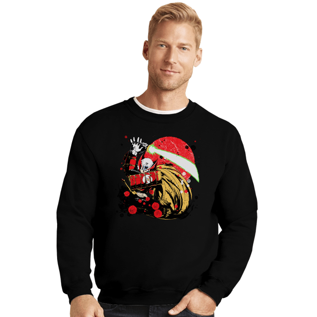 Secret_Shirts Crewneck Sweater, Unisex / Small / Black Samurai Zero