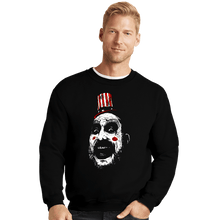 Load image into Gallery viewer, Shirts Crewneck Sweater, Unisex / Small / Black Captain Spaulding
