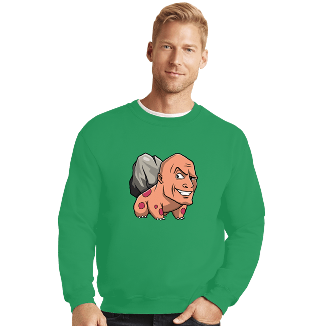 Secret_Shirts Crewneck Sweater, Unisex / Small / Irish Green The Rock