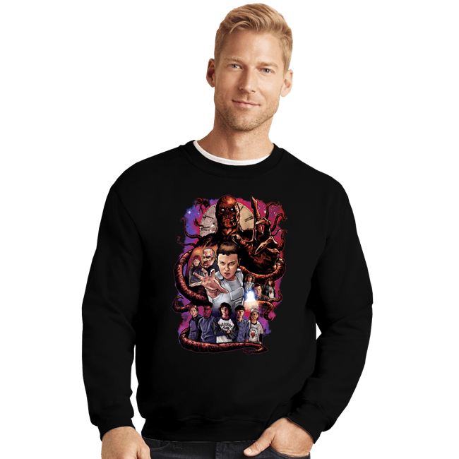 Daily_Deal_Shirts Crewneck Sweater, Unisex / Small / Black Hawkins Things