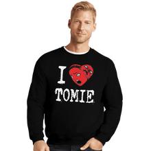 Load image into Gallery viewer, Shirts Crewneck Sweater, Unisex / Small / Black Tomie
