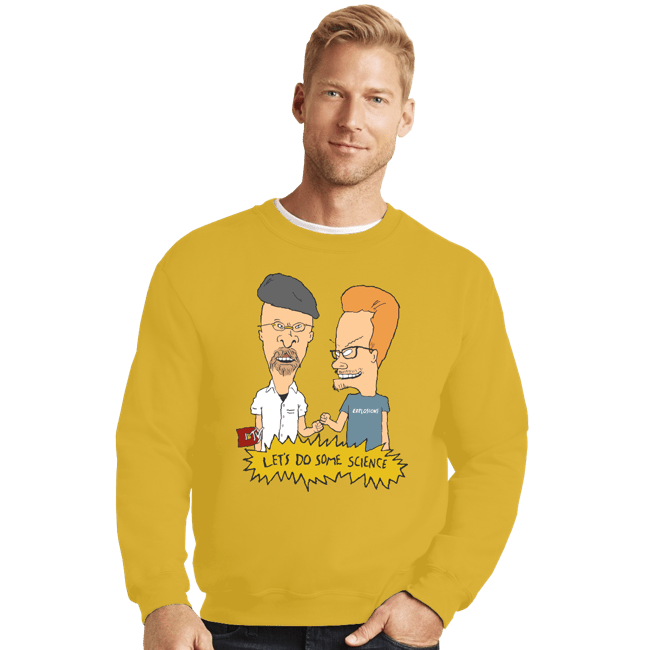 Shirts Crewneck Sweater, Unisex / Small / Gold Let's Do Some Science