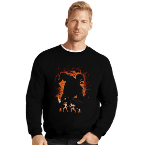 Shirts Crewneck Sweater, Unisex / Small / Black Armored Titan