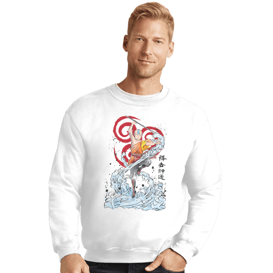 Shirts Crewneck Sweater, Unisex / Small / White The Power Of Air Nomads