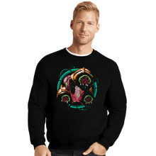 Load image into Gallery viewer, Secret_Shirts Crewneck Sweater, Unisex / Small / Black Galactic Bomber
