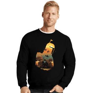 Daily_Deal_Shirts Crewneck Sweater, Unisex / Small / Black Book Of Boba