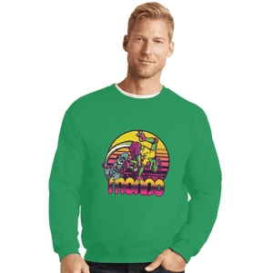 Shirts Crewneck Sweater, Unisex / Small / Irish Green Mondo Gecko