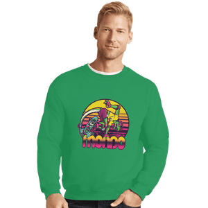 Shirts Crewneck Sweater, Unisex / Small / Irish Green Mondo Gecko