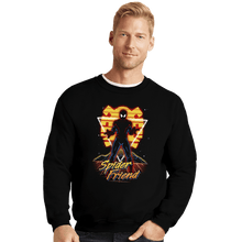 Load image into Gallery viewer, Shirts Crewneck Sweater, Unisex / Small / Black Retro Spider Friend
