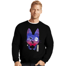 Load image into Gallery viewer, Daily_Deal_Shirts Crewneck Sweater, Unisex / Small / Black Kiki&#39;s Landscape
