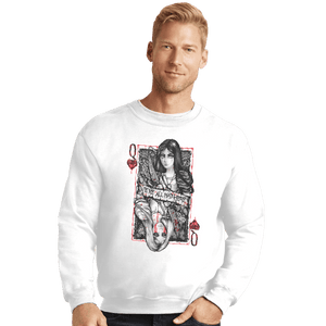 Shirts Crewneck Sweater, Unisex / Small / White Madness Wonderland