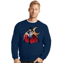 Load image into Gallery viewer, Secret_Shirts Crewneck Sweater, Unisex / Small / Navy Sailor Tuxedo
