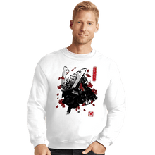 Load image into Gallery viewer, Daily_Deal_Shirts Crewneck Sweater, Unisex / Small / White The Darth Samurai
