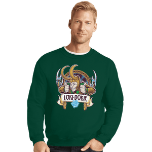 Secret_Shirts Crewneck Sweater, Unisex / Small / Forest Loki Doki