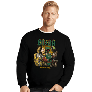 Daily_Deal_Shirts Crewneck Sweater, Unisex / Small / Black Hunters From Hell