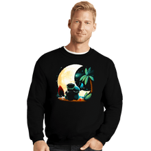 Load image into Gallery viewer, Daily_Deal_Shirts Crewneck Sweater, Unisex / Small / Black Experimental Night
