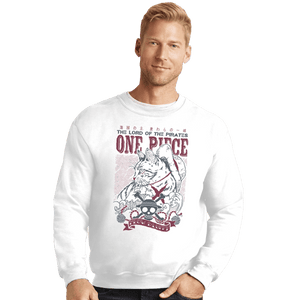 Shirts Crewneck Sweater, Unisex / Small / White Meow D Luffy