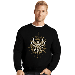 Shirts Crewneck Sweater, Unisex / Small / Black Sword Of Creation
