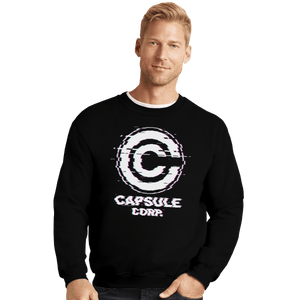 Shirts Crewneck Sweater, Unisex / Small / Black Ddjvigo's Glitch Capsule Corp