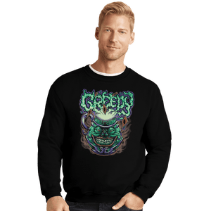 Shirts Crewneck Sweater, Unisex / Small / Black Pot Of Greed