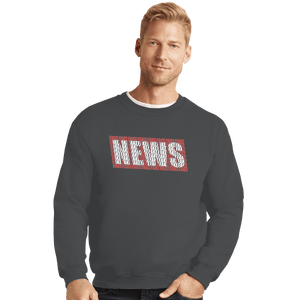 Shirts Crewneck Sweater, Unisex / Small / Charcoal NEWS