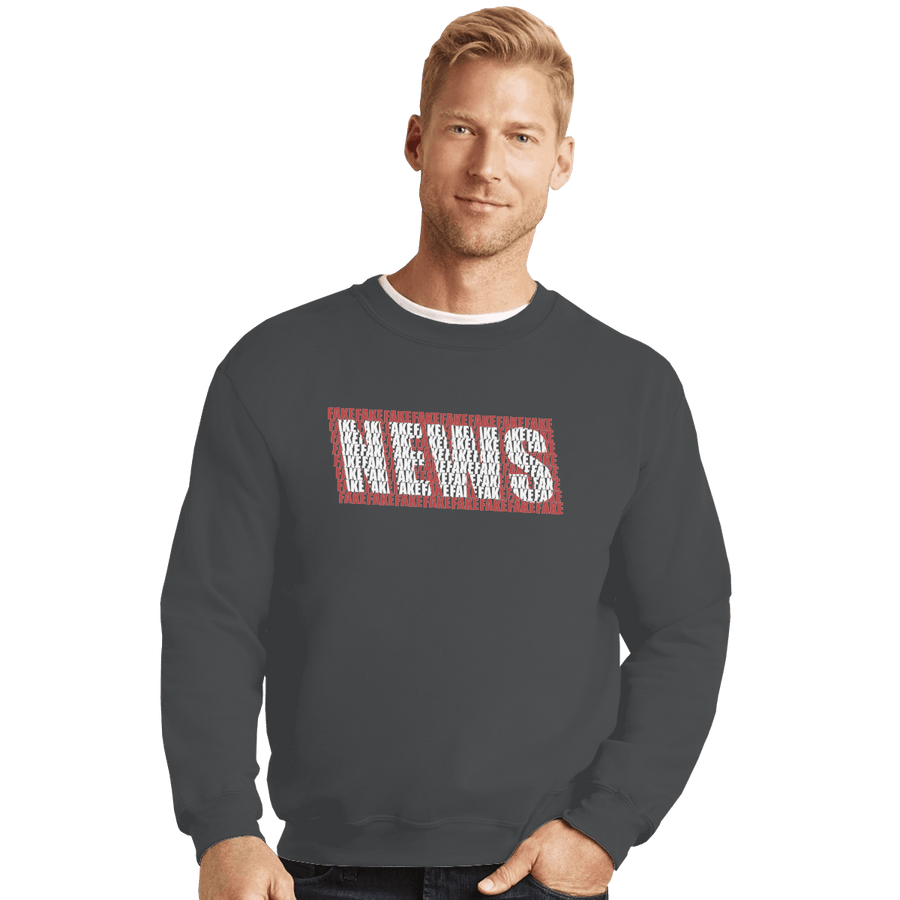 Shirts Crewneck Sweater, Unisex / Small / Charcoal NEWS
