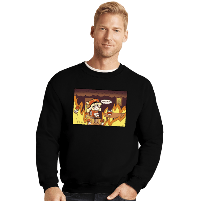 Secret_Shirts Crewneck Sweater, Unisex / Small / Black Bomb Is Fine
