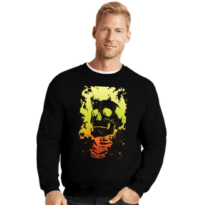 Shirts Crewneck Sweater, Unisex / Small / Black Riding Ghost