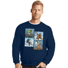 Load image into Gallery viewer, Shirts Crewneck Sweater, Unisex / Small / Navy Playful Rebels
