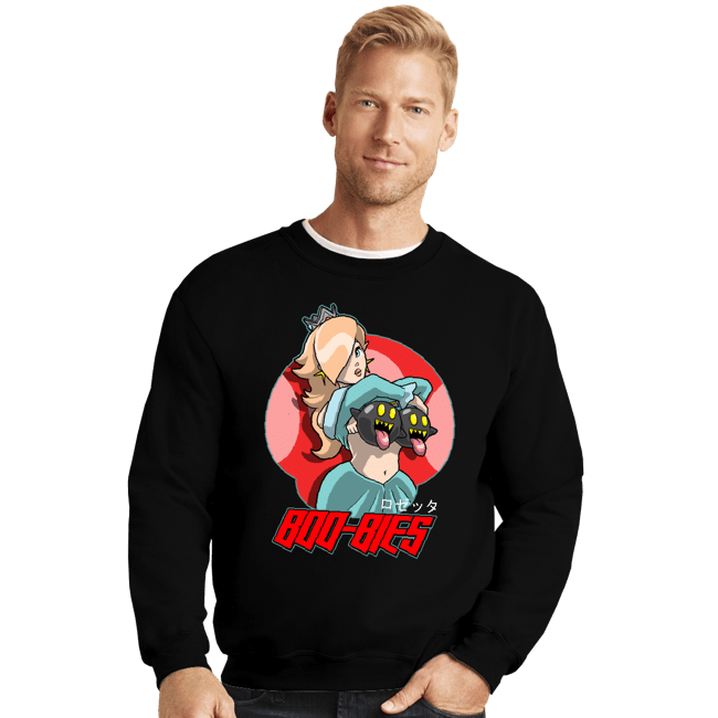 Daily_Deal_Shirts Crewneck Sweater, Unisex / Small / Black Rosalina Boos