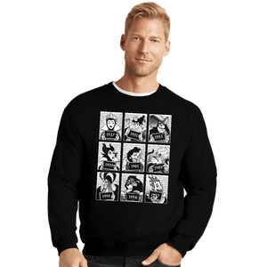 Daily_Deal_Shirts Crewneck Sweater, Unisex / Small / Black Villain Prison