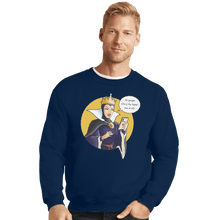 Load image into Gallery viewer, Shirts Crewneck Sweater, Unisex / Small / Navy Ok Google
