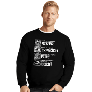 Daily_Deal_Shirts Crewneck Sweater, Unisex / Small / Black Be A Man