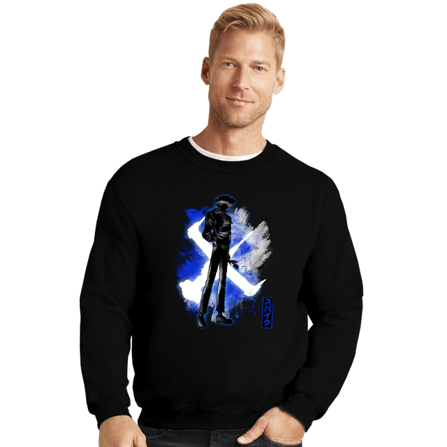 Shirts Crewneck Sweater, Unisex / Small / Black Cosmic Cowboy