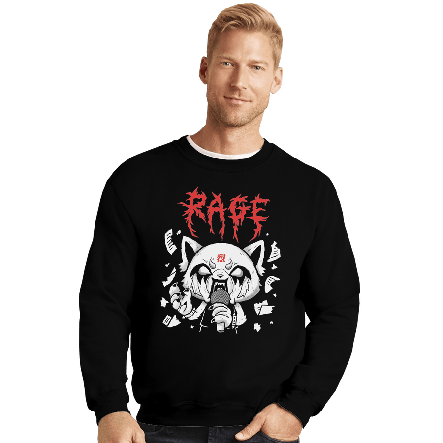 Shirts Crewneck Sweater, Unisex / Small / Black Rage Mood