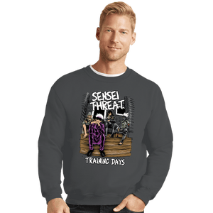Secret_Shirts Crewneck Sweater, Unisex / Small / Charcoal Sensei Threat
