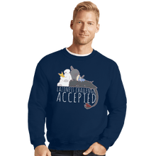 Load image into Gallery viewer, Secret_Shirts Crewneck Sweater, Unisex / Small / Navy Laziness Challenge Secret Sale
