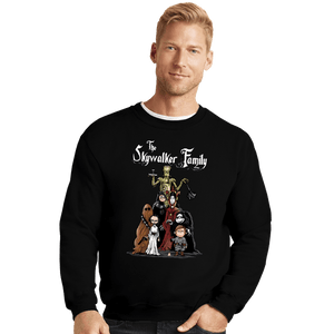 Daily_Deal_Shirts Crewneck Sweater, Unisex / Small / Black The Skywalker Family