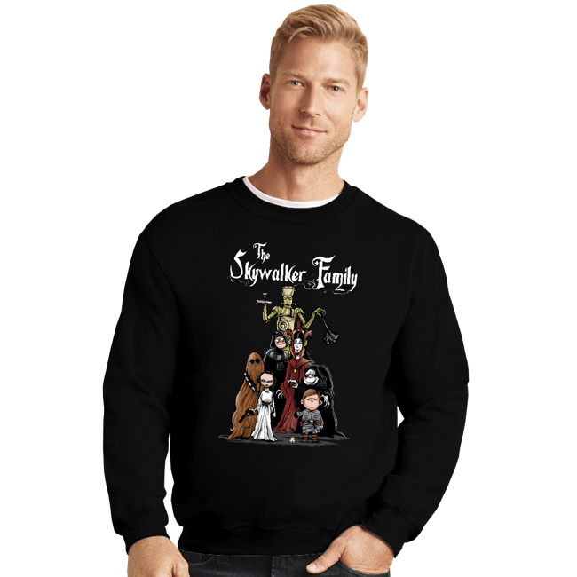 Daily_Deal_Shirts Crewneck Sweater, Unisex / Small / Black The Skywalker Family