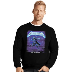Shirts Crewneck Sweater, Unisex / Small / Black Blast The Lightning