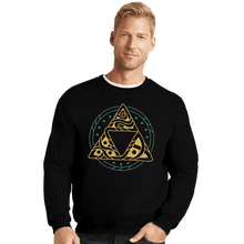 Load image into Gallery viewer, Secret_Shirts Crewneck Sweater, Unisex / Small / Black The Golden Power
