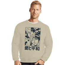 Load image into Gallery viewer, Secret_Shirts Crewneck Sweater, Unisex / Small / Sand Trigun Gunsmoke
