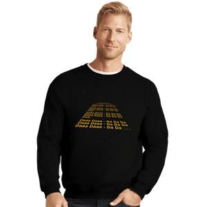 Daily_Deal_Shirts Crewneck Sweater, Unisex / Small / Black Main Theme